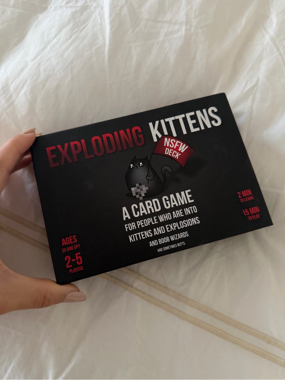 Exploding Kittens Deck Card Game - Black